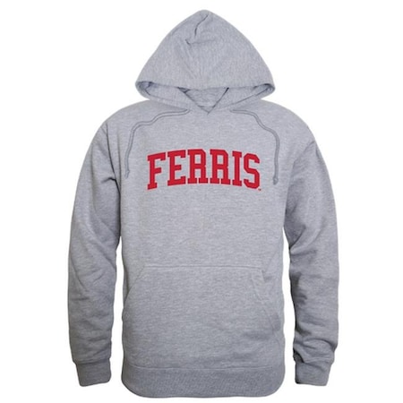 W Republic 503-301-HGY-03 Ferris State University GameDay Hoodie; Heather Grey - Large